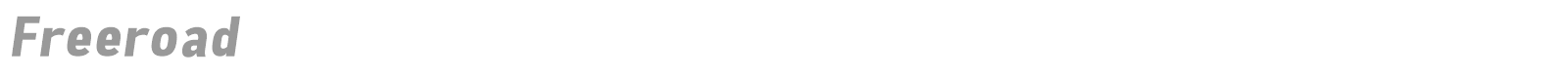 Freeroad font preview